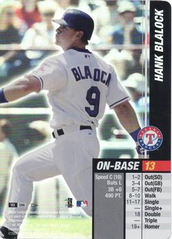2003 MLB Showdown Pennant Run #096 Hank Blalock Front