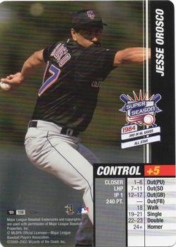2003 MLB Showdown Pennant Run #106 Jesse Orosco Front