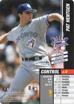 2003 MLB Showdown Pennant Run #107 Pat Hentgen Front