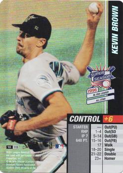 2003 MLB Showdown Pennant Run #113 Kevin Brown Front