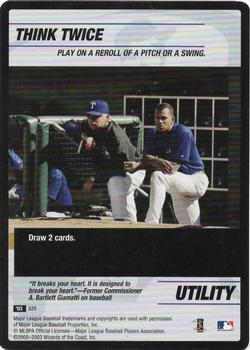 2003 MLB Showdown Pennant Run - Strategy #S25 Buck Showalter / Alex Rodriguez Front