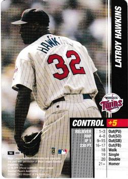 2003 MLB Showdown Trading Deadline #069 LaTroy Hawkins Front