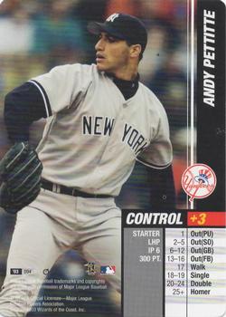 2003 MLB Showdown Trading Deadline #094 Andy Pettitte Front