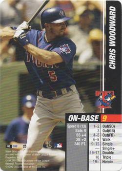 2003 MLB Showdown Trading Deadline #103 Chris Woodward Front