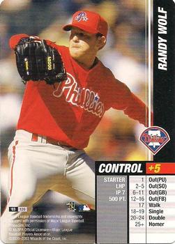 2003 MLB Showdown Trading Deadline #126 Randy Wolf Front