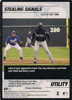 2003 MLB Showdown Trading Deadline - Strategy #S24 Stealing Signals / Mark McLemore Front