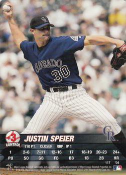 2004 MLB Showdown #117 Justin Speier Front