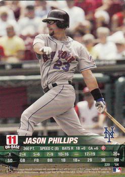 2004 MLB Showdown #220 Jason Phillips Front