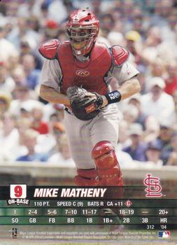 2004 MLB Showdown #312 Mike Matheny Front