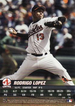 2004 MLB Showdown #040 Rodrigo Lopez Front