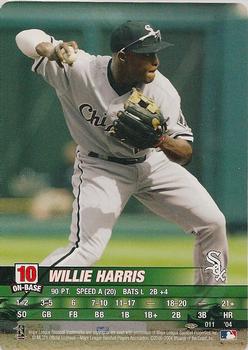 2004 MLB Showdown Pennant Run #011 Willie Harris Front