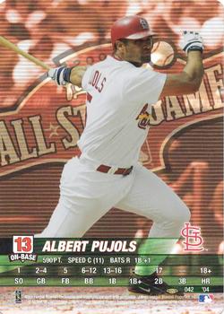 2004 MLB Showdown Pennant Run #042 Albert Pujols Front