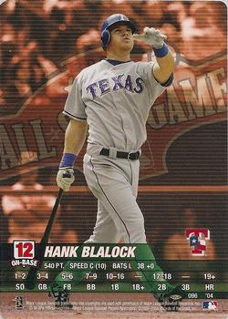 2004 MLB Showdown Pennant Run #096 Hank Blalock Front