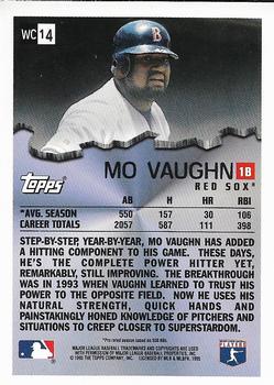 1996 Topps - Wrecking Crew #WC14 Mo Vaughn Back