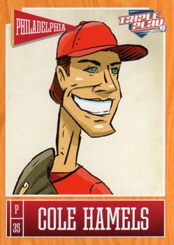2013 Panini Triple Play #62 Cole Hamels Front