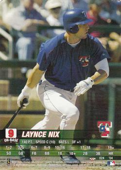 2004 MLB Showdown Trading Deadline #024 Laynce Nix Front