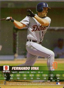 2004 MLB Showdown Trading Deadline #035 Fernando Vina Front