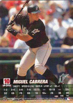 2004 MLB Showdown Trading Deadline #046 Miguel Cabrera Front