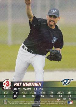 2004 MLB Showdown Trading Deadline #053 Pat Hentgen Front