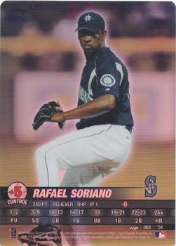 2004 MLB Showdown Trading Deadline #063 Rafael Soriano Front