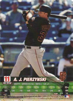 2004 MLB Showdown Trading Deadline #074 A.J. Pierzynski Front