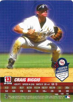 2004 MLB Showdown Trading Deadline #109 Craig Biggio Front