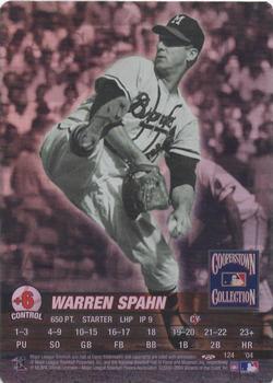 2004 MLB Showdown Trading Deadline #124 Warren Spahn Front