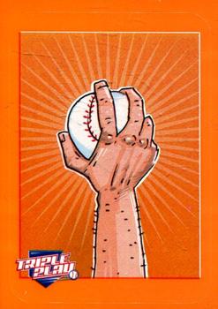 2013 Panini Triple Play - Cartoon Stickers #5 Fastball Grip Front