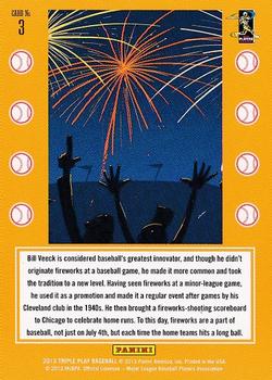 2013 Panini Triple Play - Traditions #3 Fireworks Back