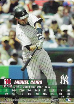 2005 MLB Showdown #219 Miguel Cairo Front