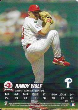 2005 MLB Showdown #256 Randy Wolf Front