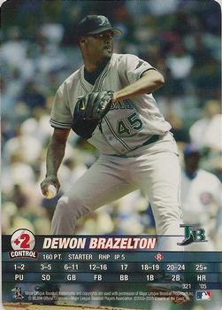 2005 MLB Showdown #321 Dewon Brazelton Front