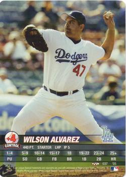 2005 MLB Showdown Trading Deadline #037 Wilson Alvarez Front