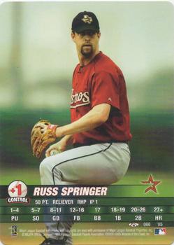 2005 MLB Showdown Trading Deadline #066 Russ Springer Front