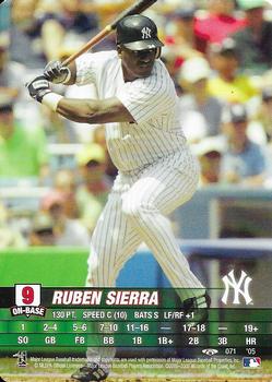 2005 MLB Showdown Trading Deadline #071 Ruben Sierra Front