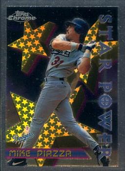 1996 Topps Chrome #2 Mike Piazza Front