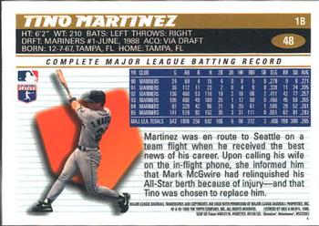 1996 Topps Chrome #48 Tino Martinez Back