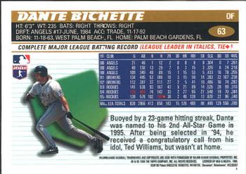 1996 Topps Chrome #63 Dante Bichette Back