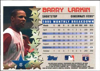 1996 Topps Chrome #6 Barry Larkin Back