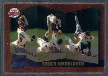 1996 Topps Chrome #95 Chuck Knoblauch Front