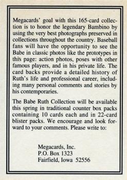 1992 Megacards Babe Ruth #NNO 