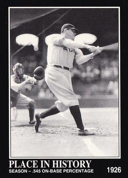 1992 Megacards Babe Ruth #56 Season - .545 On-Base Percentage Front