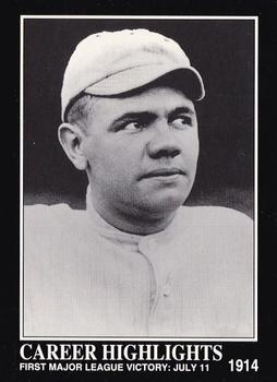 1992 Megacards Babe Ruth #71 First Major League Victory: July 11 Front
