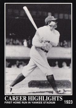 1992 Megacards Babe Ruth #77 First Home Run in Yankee Stadium Front