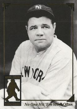 1995 Megacards Babe Ruth #10 No One Hit 'em More Often Front