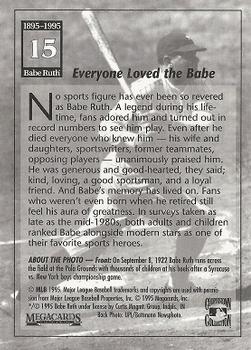1995 Megacards Babe Ruth #15 Everyone Loved the Babe Back