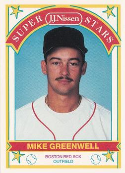 1989 J.J. Nissen Super Stars #6 Mike Greenwell Front