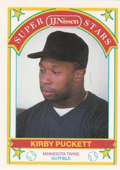 1989 J.J. Nissen Super Stars #8 Kirby Puckett Front