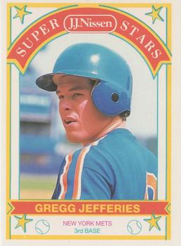 1989 J.J. Nissen Super Stars #11 Gregg Jefferies Front