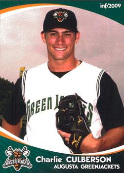 2009 Grandstand Augusta GreenJackets #NNO Charlie Culberson Front